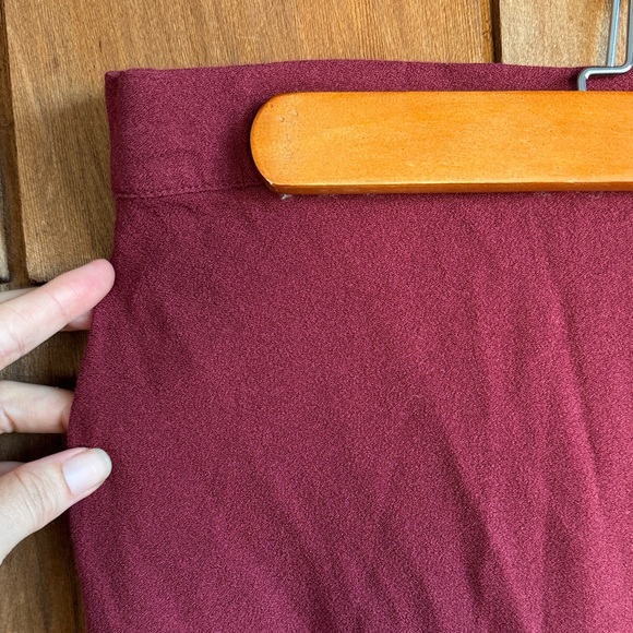 Quince Burgundy Maxi Skirt - Picture 2 of 6